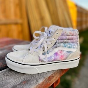 VANS Off The Wall Filmore Tie Dye Missy HIghtop Sneakers